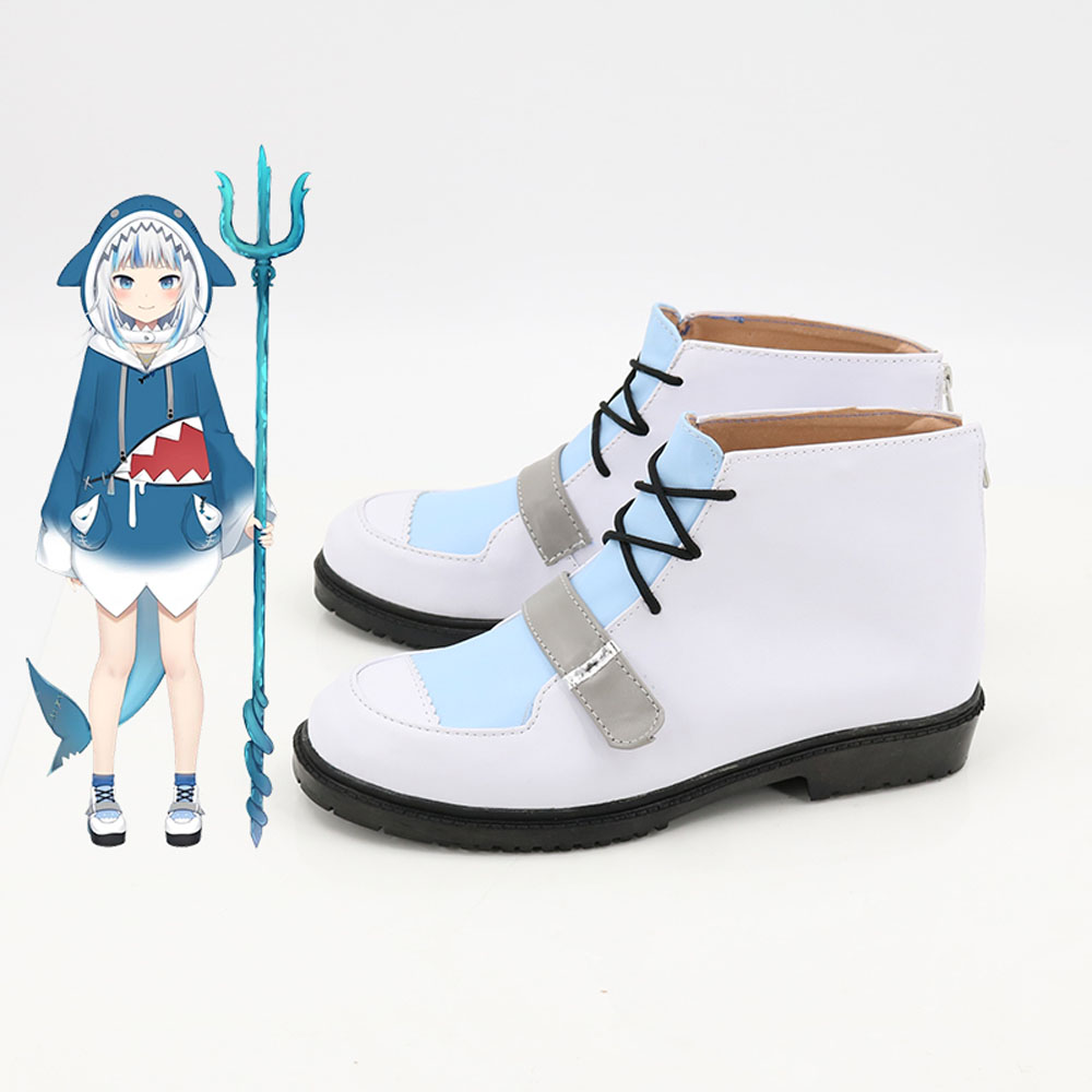 Virtual YouTuber Gawr Gura Carnival Disguise Cosplay Shoes Boots 