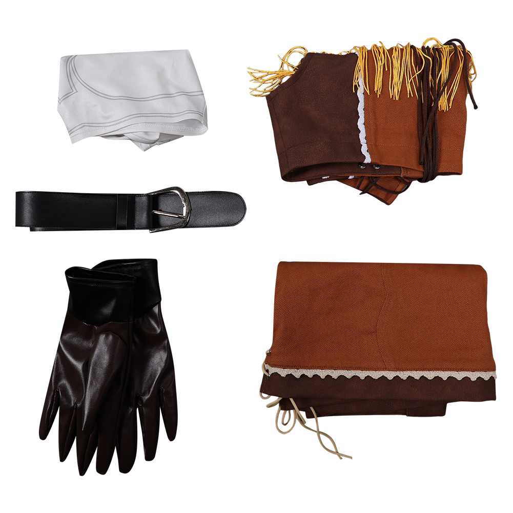 Game Final Fantasy VII Tifa Lockhart Women Brown Suit Cosplay Costume