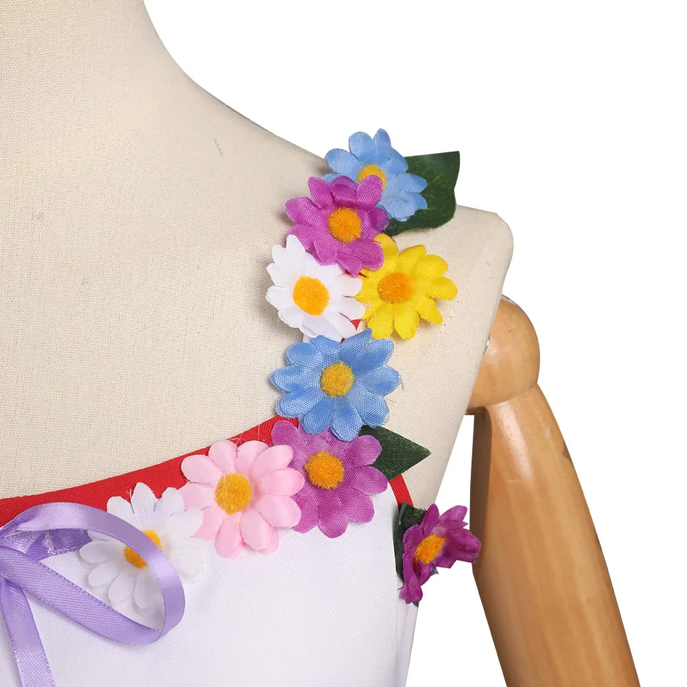 Final Fantasy VII Aerith Gainsborough Cosplay Costume Wig Game Fantasy Women Dress Carnival Clothing