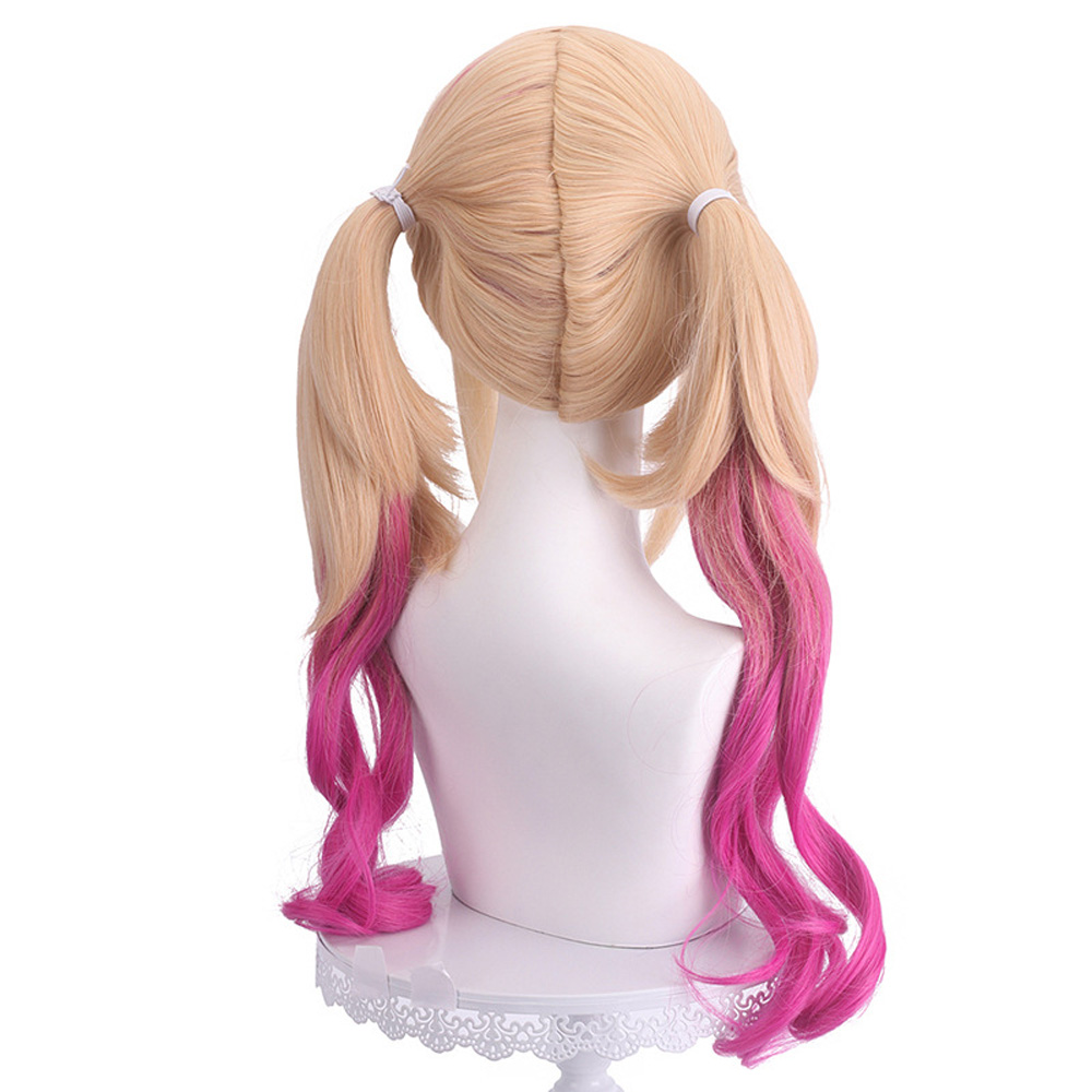 Anime My Dress-Up Darling Kitagawa Marin Cosplay Wig Gold Rose Long Hair 