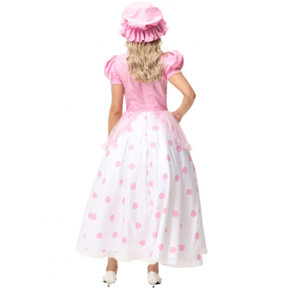 Anime Movie Toy story 4 Bo Peep Cosplay Costume Full Sets Wave Point Dress Uniforms