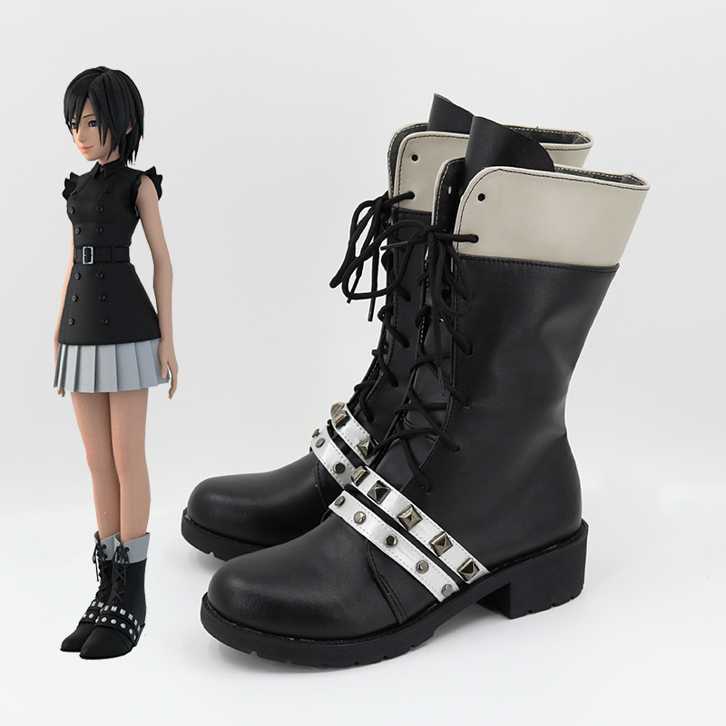 Kingdom Hearts III Xion Black Cosplay Boots