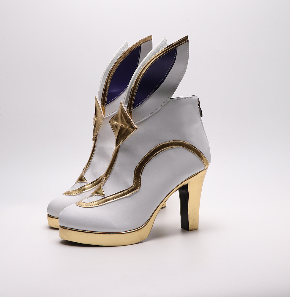League of Legends LOL Akali White Cosplay Shoes