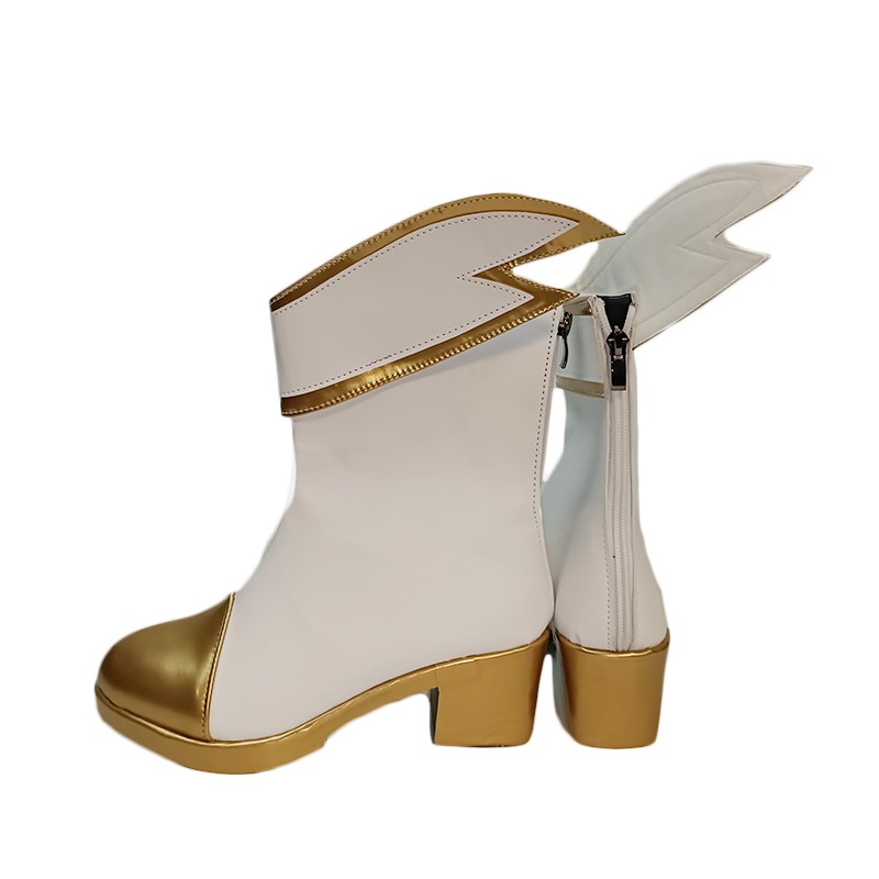 League of Legends Wild Rift LOL Star Guardian Seraphine White Cosplay Shoes Boots
