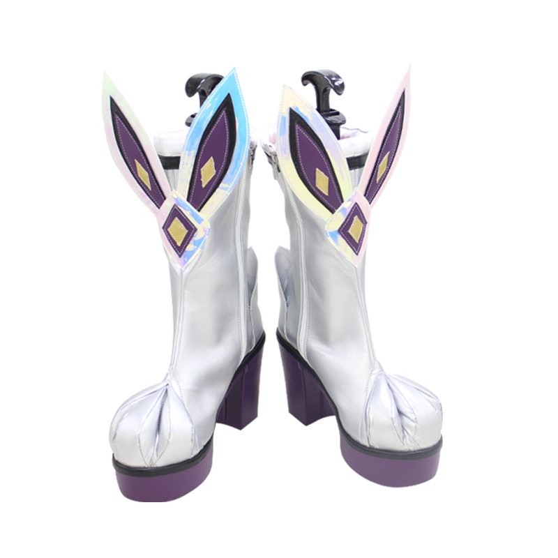 League of Legends LOL Miss Fortune the Bounty Hunter Silver Cosplay Boots