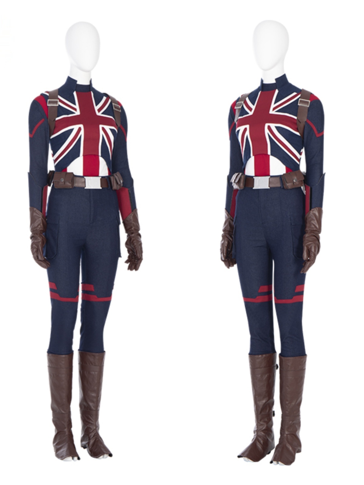 What If Cosplay Superheroine Costume Captain Carter Battle Outfit Halloween Carnival Clothing Full Sets With Shoe Covers Marvel Movies