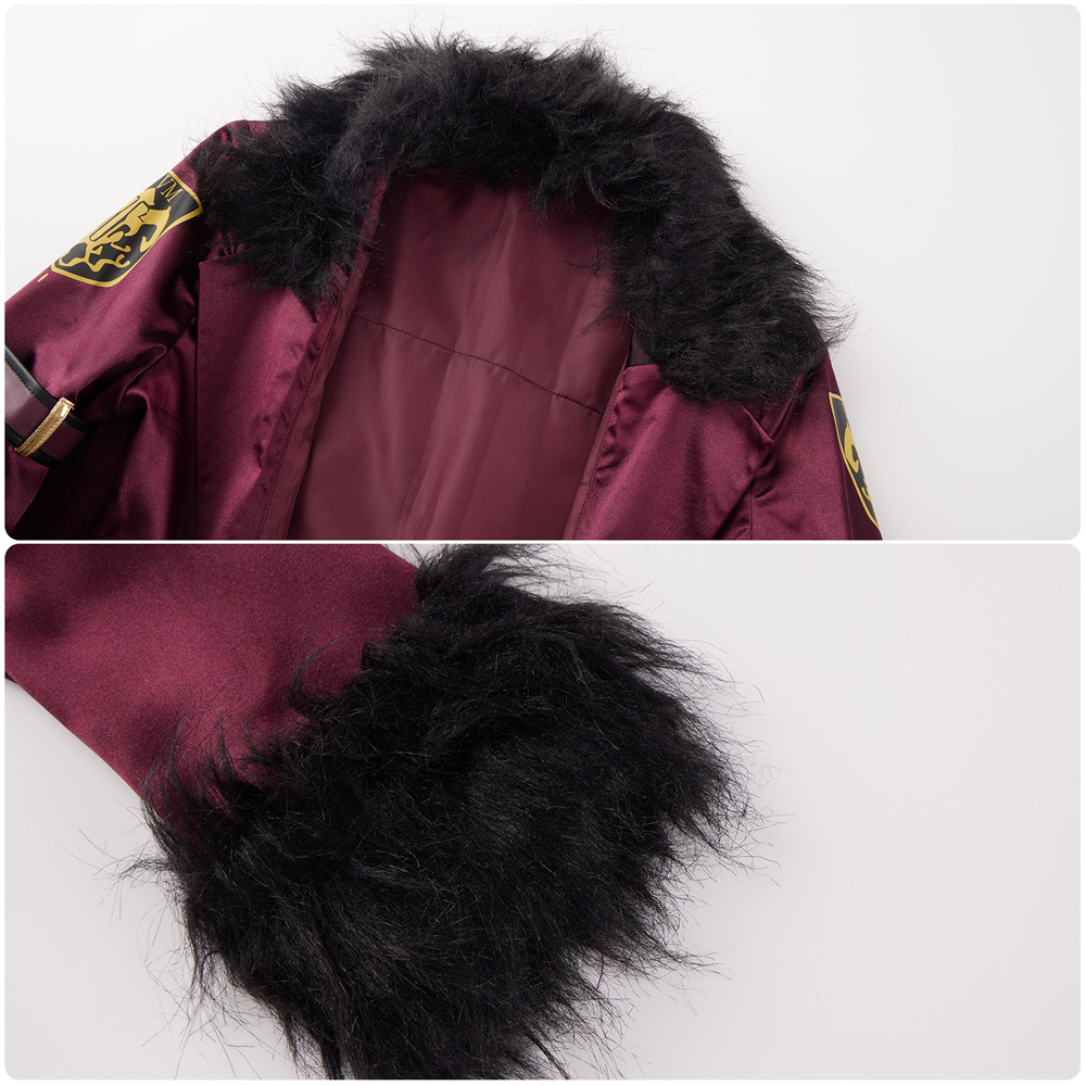 Anime Game Blue Archive Rikuhachima Aru Cosplay Costume Wig Woolen Collar Cloak Cape Uniform Skirt 