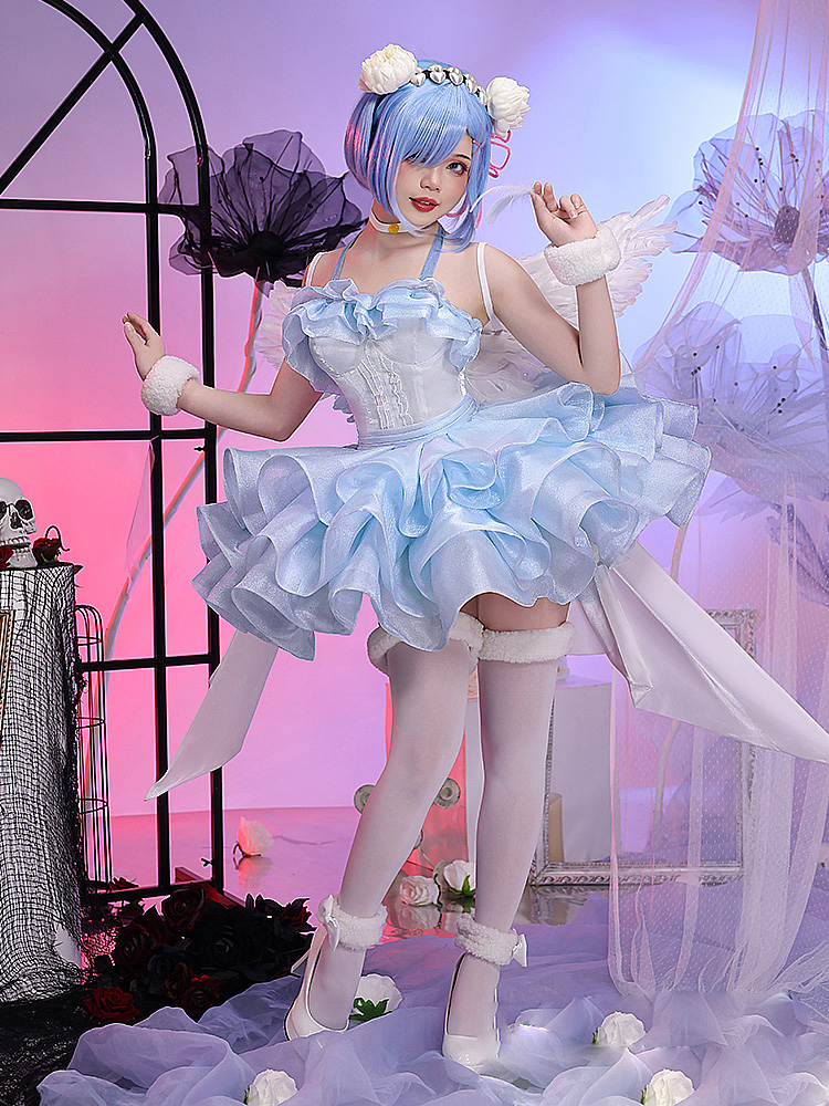 Anime Re: Life In A Different World From Zero Rem Angel Cosplay Costume