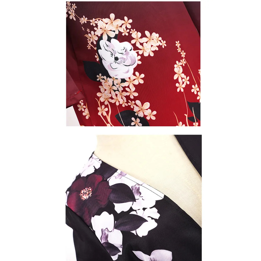 Anime Virtual YouTuber Vox Akuma Cosplay Costume Daddy NIJISANJI Wig Gradient Color Printing Cloak Cape Man Woman Halloween Suit