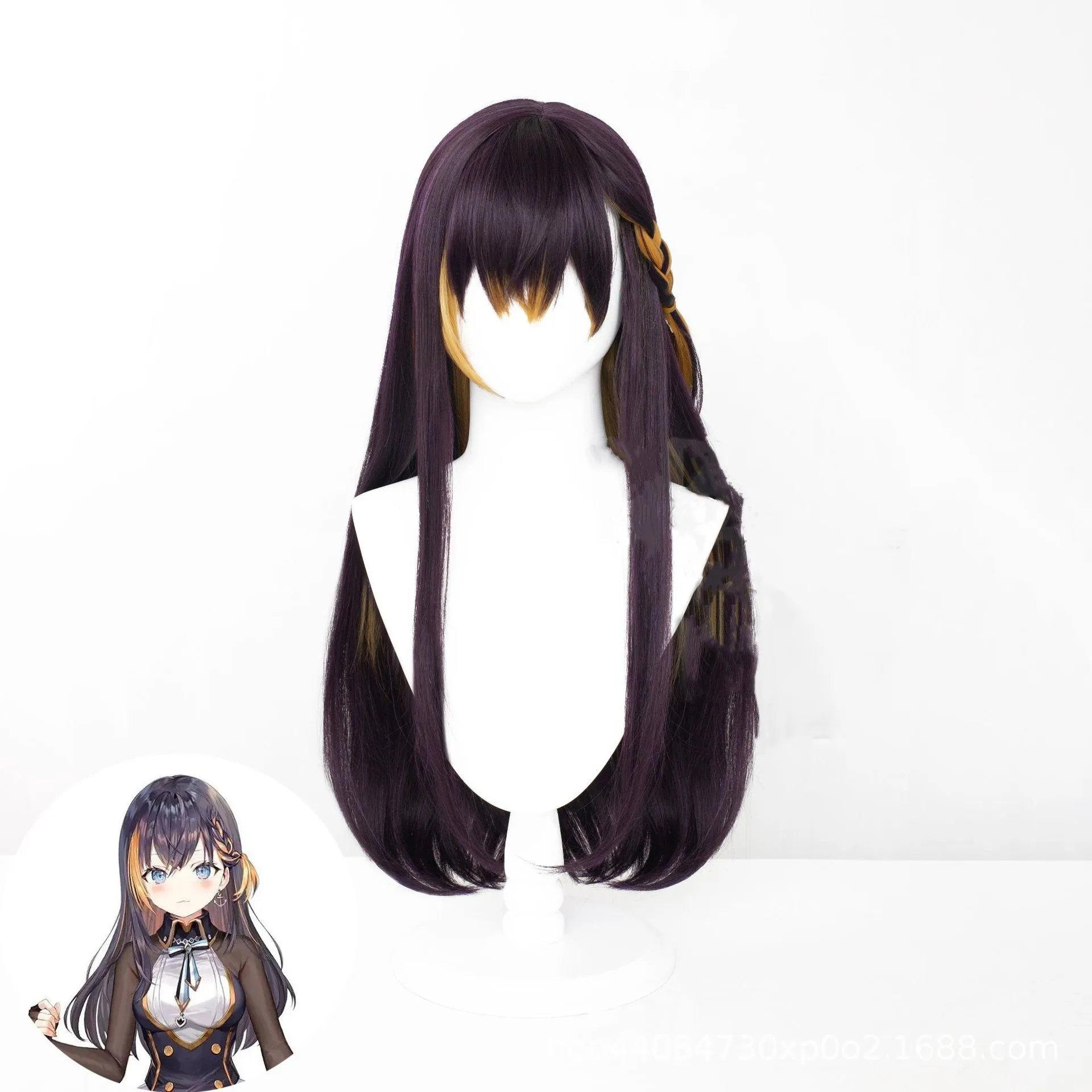 Anime virtual YouTuber Petra Gurin carnival costume wig dress cape woman set for christmas