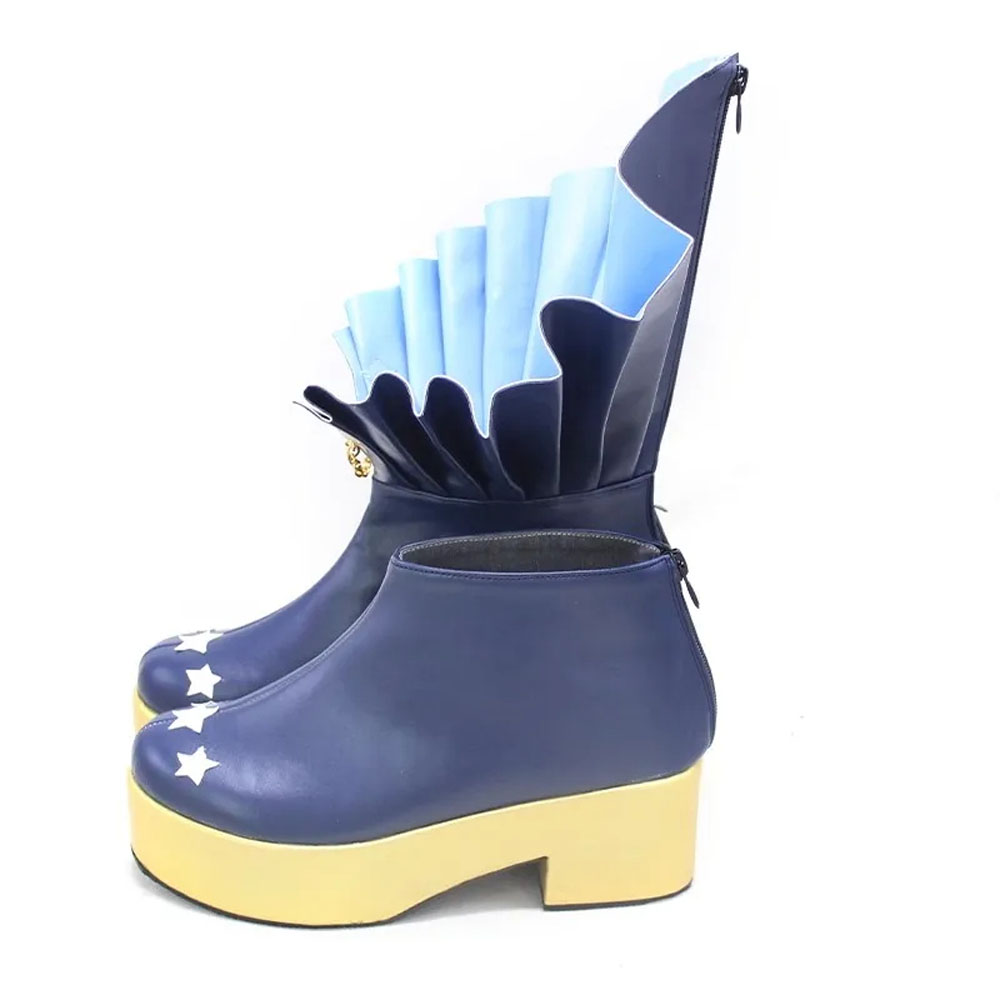 Vtuber Hoshimachi Suisei Cosplay shoes Boots Suisui leather shoes virtual anchor