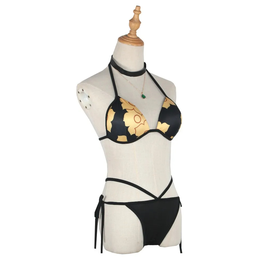 Anime My Dress-Up Darling Cosplay Kitagawa Marin Swimsuit Sexy Neck Bikini Set Summer Beach Party