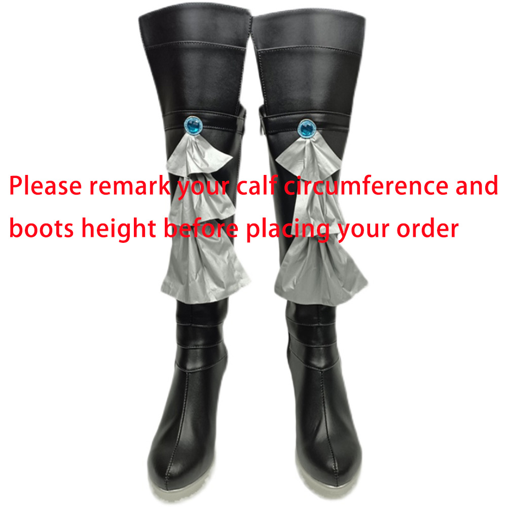 Final Fantasy 14 Gaia Cosplay Shoes  Boots High Heel 