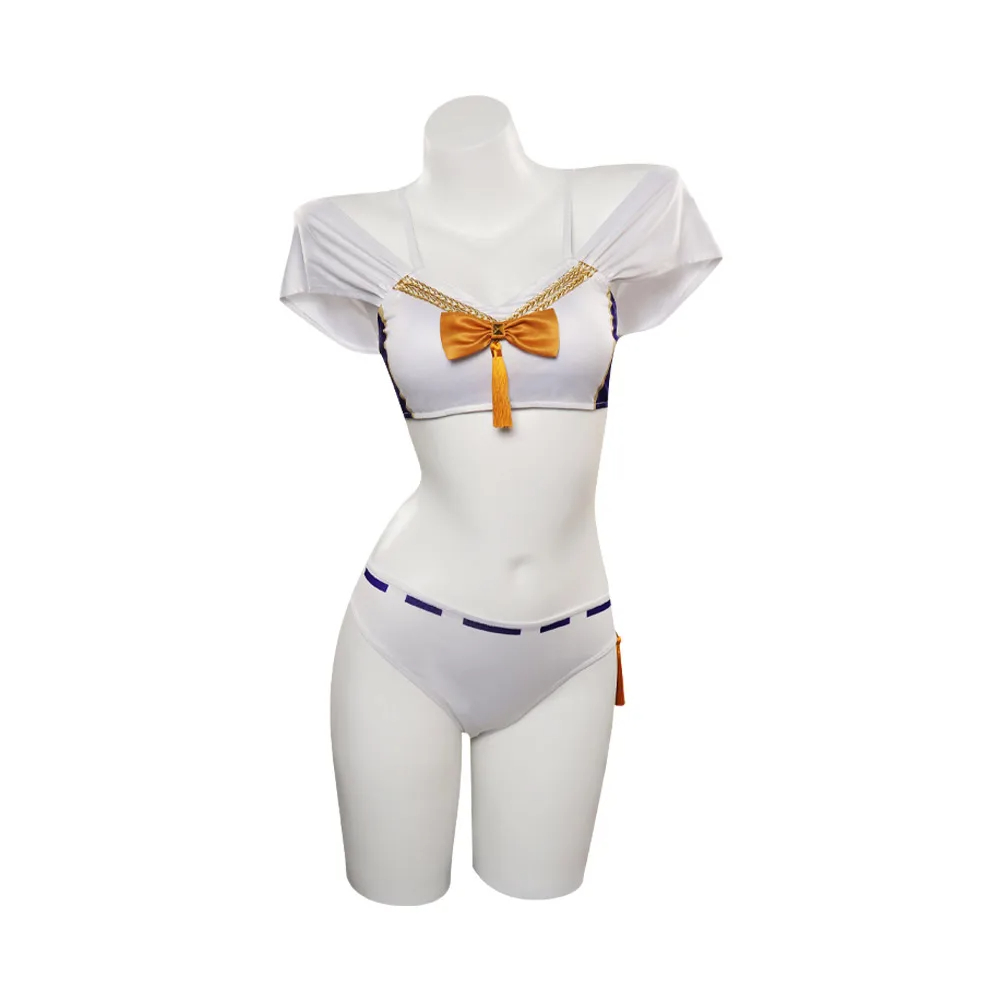 Genshin Impact Kamisato Ayato Swimsuit Cosplay Costume Women Girls Swimwear Beachsuit
