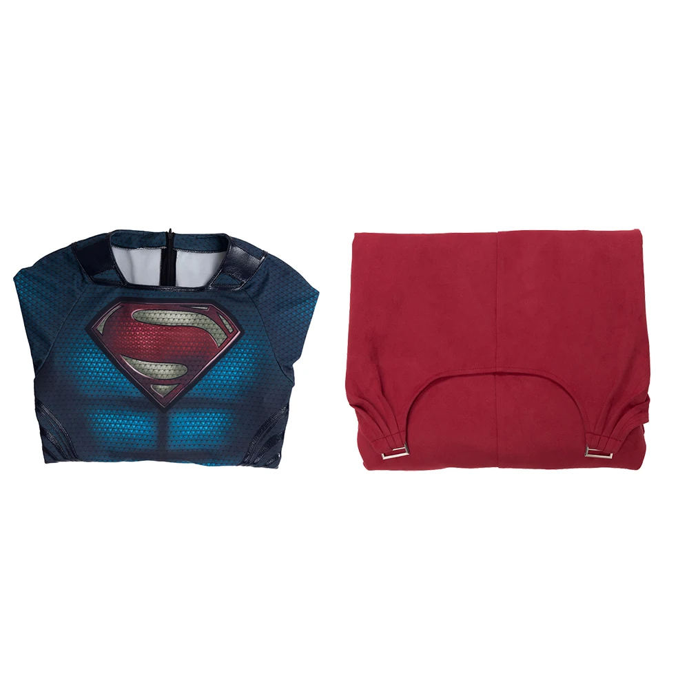 DC Movie-Superman: Man of Steel cosplay jumpsuit with cape