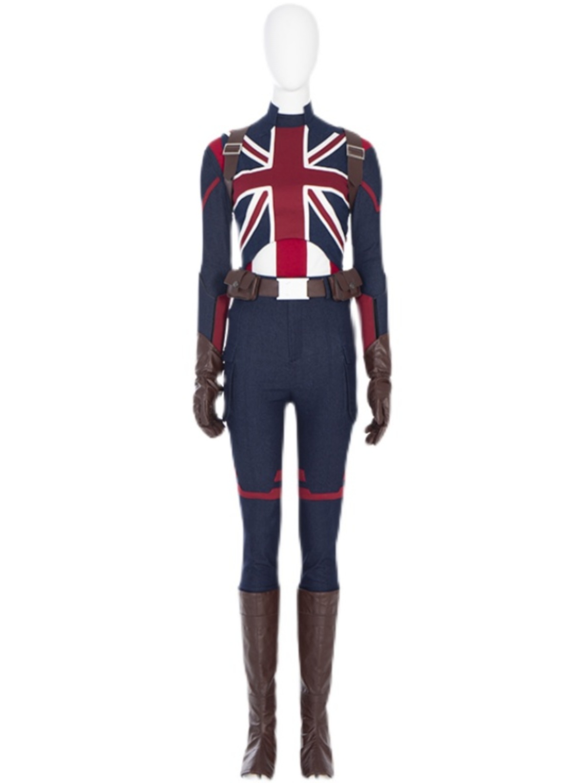 What If Cosplay Superheroine Costume Captain Carter Battle Outfit Halloween Carnival Clothing Full Sets With Shoe Covers Marvel Movies
