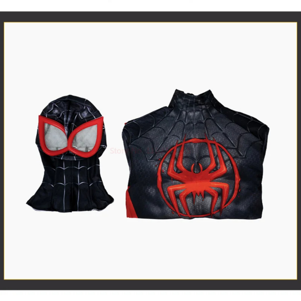 Spider Man Miles Cosplay Costume Superhero Men's JumpsuitKids Adult X-mas Gifts—Marvel Movies