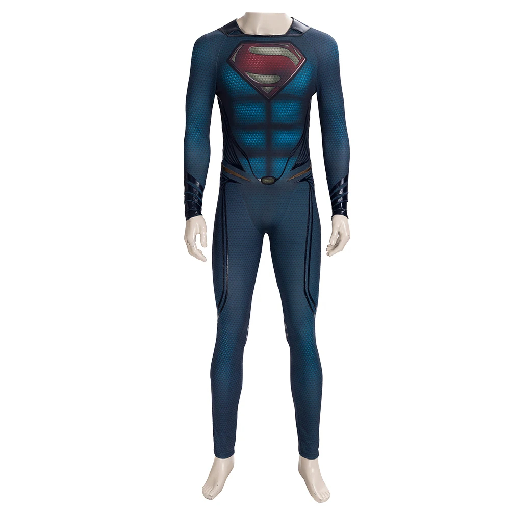 DC Movie-Superman: Man of Steel cosplay jumpsuit with cape