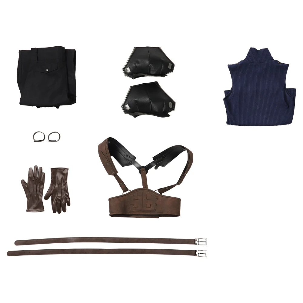Game Final Fantasy VII Cosplay Zack Fair Costume Men's Top Pants With Accessory Suit Shoes