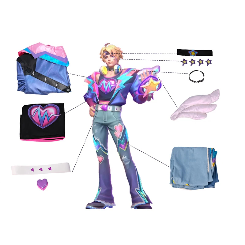 League Of Legends LOL Lovestruck Ezreal Cosplay Halloween Costume