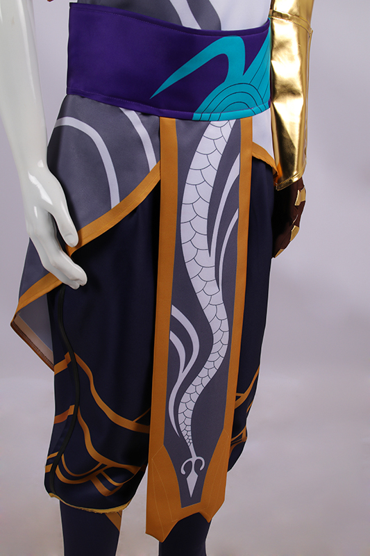 Game League Of Legends LOL Storm Dragon Lee Sin Cosplay Costume DAX