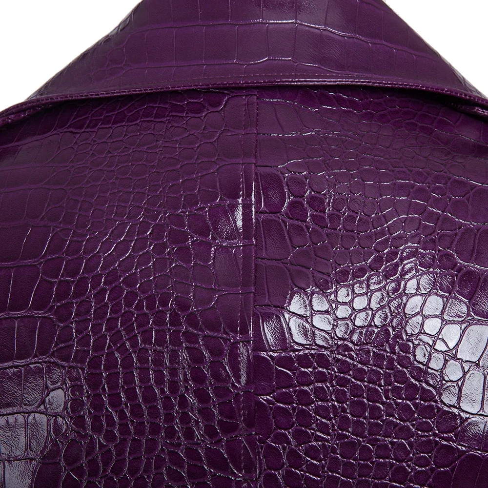 Movie Gotham City The Joker Cosplay Costume Halloween Carnival The Clown Outfit With Purple Jacket Men Suit With Golden Necklace-DC