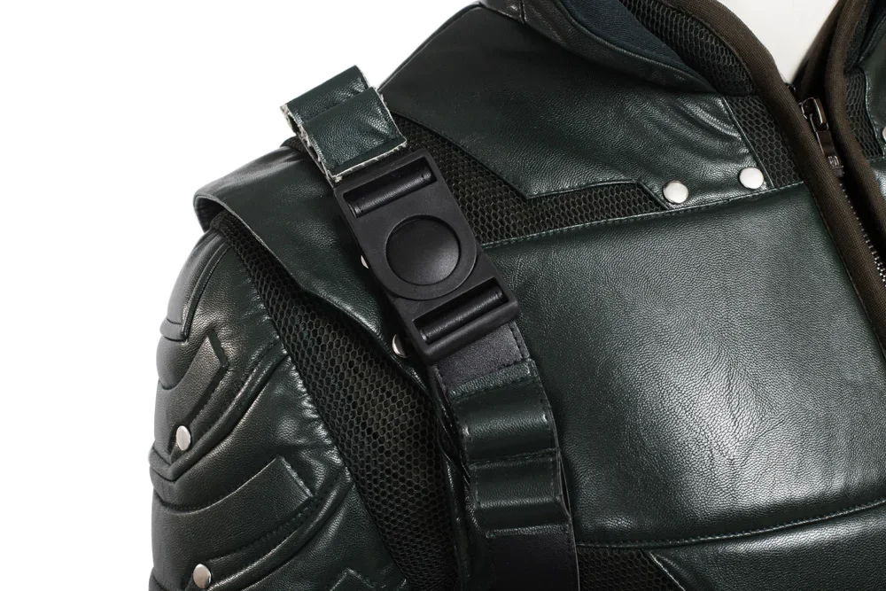 The Arrow Season 5 Green Arrow Cosplay Costume Oliver Quee Outfit Halloween Costumes Men Leather Pantsfantasias adulto masculino DC Movie Type