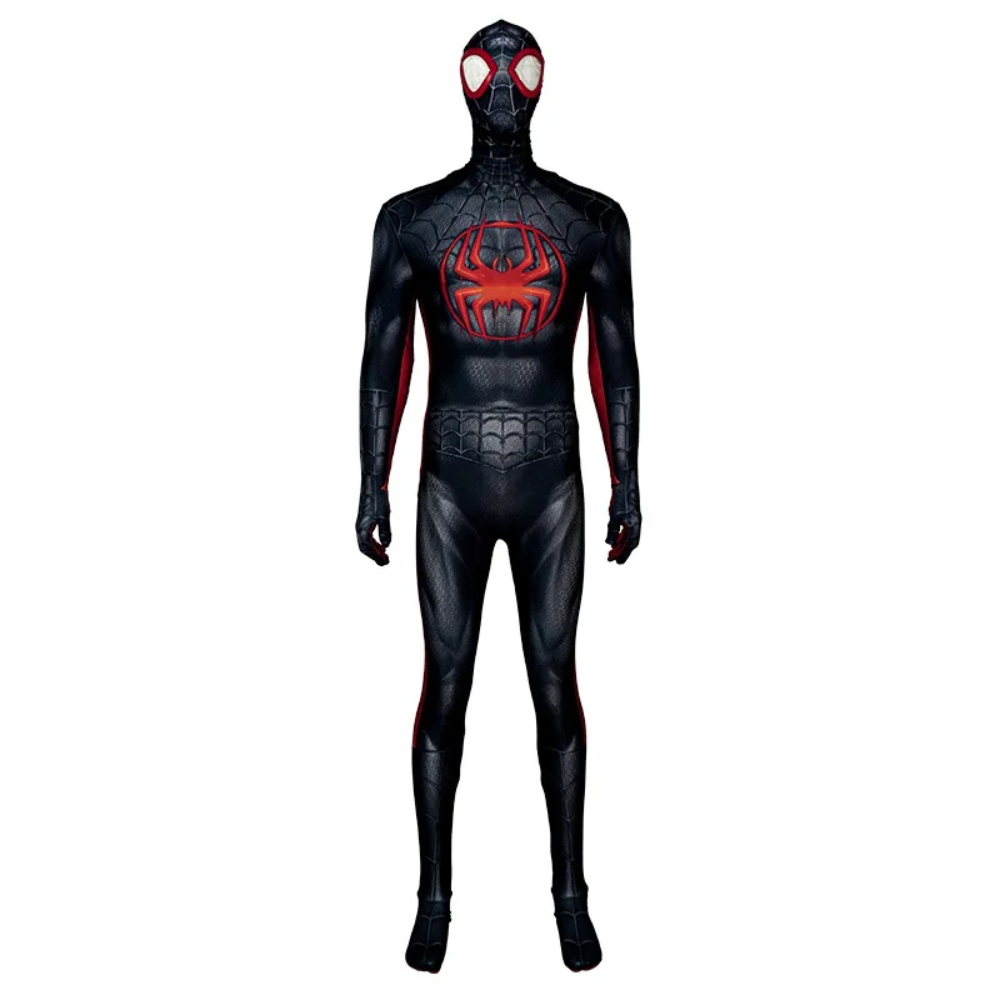 Spider Man Miles Cosplay Costume Superhero Men's JumpsuitKids Adult X-mas Gifts—Marvel Movies