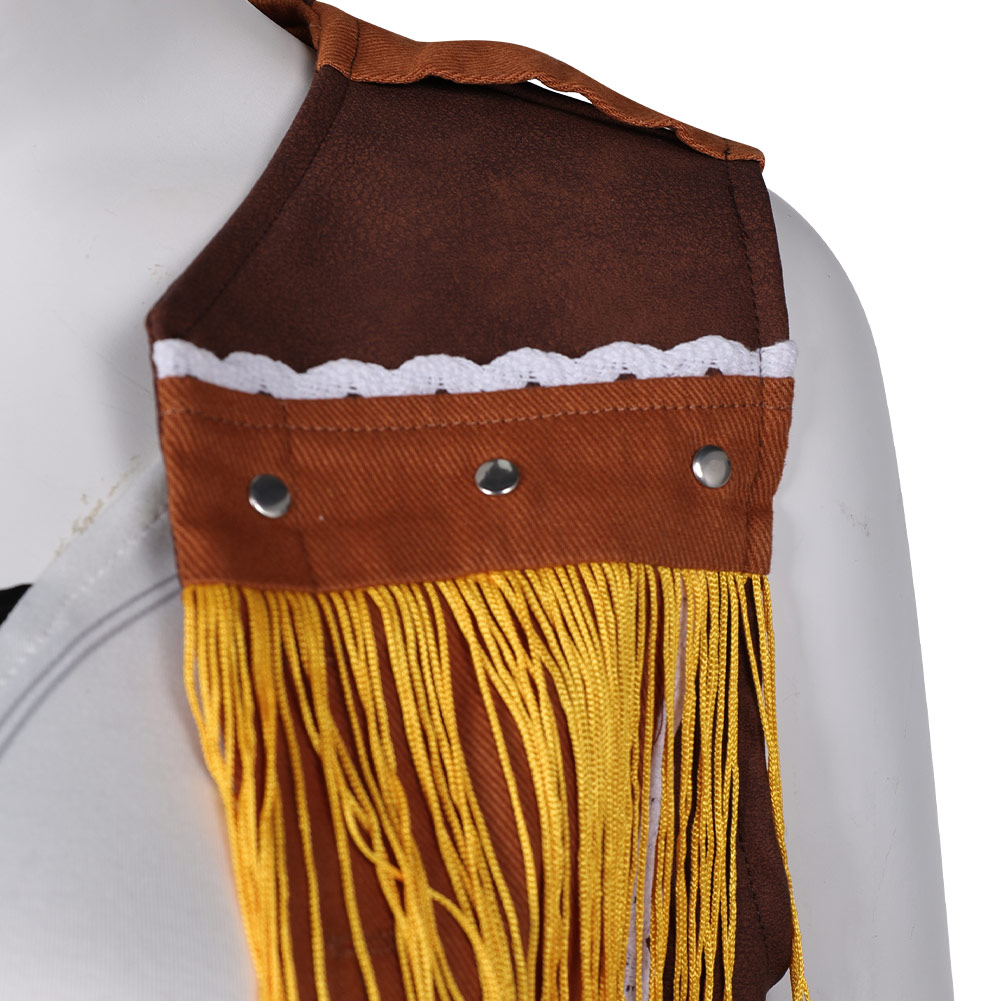 Game Final Fantasy VII Tifa Lockhart Women Brown Suit Cosplay Costume