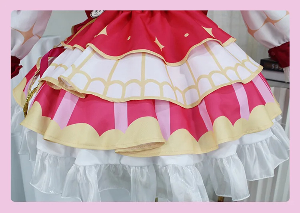 Oshi No Ko Hoshino Ai Cosplay Costume Lolita Skirt Wig Long Dark Purple