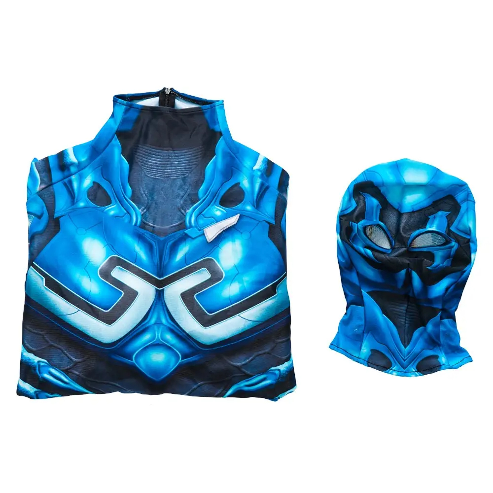 Men's Blue Beetle Costume Anime Costume Superhero Roleplay Fantasy Monkey Mask Role Playing Game Fashion Costume New DC Movie
