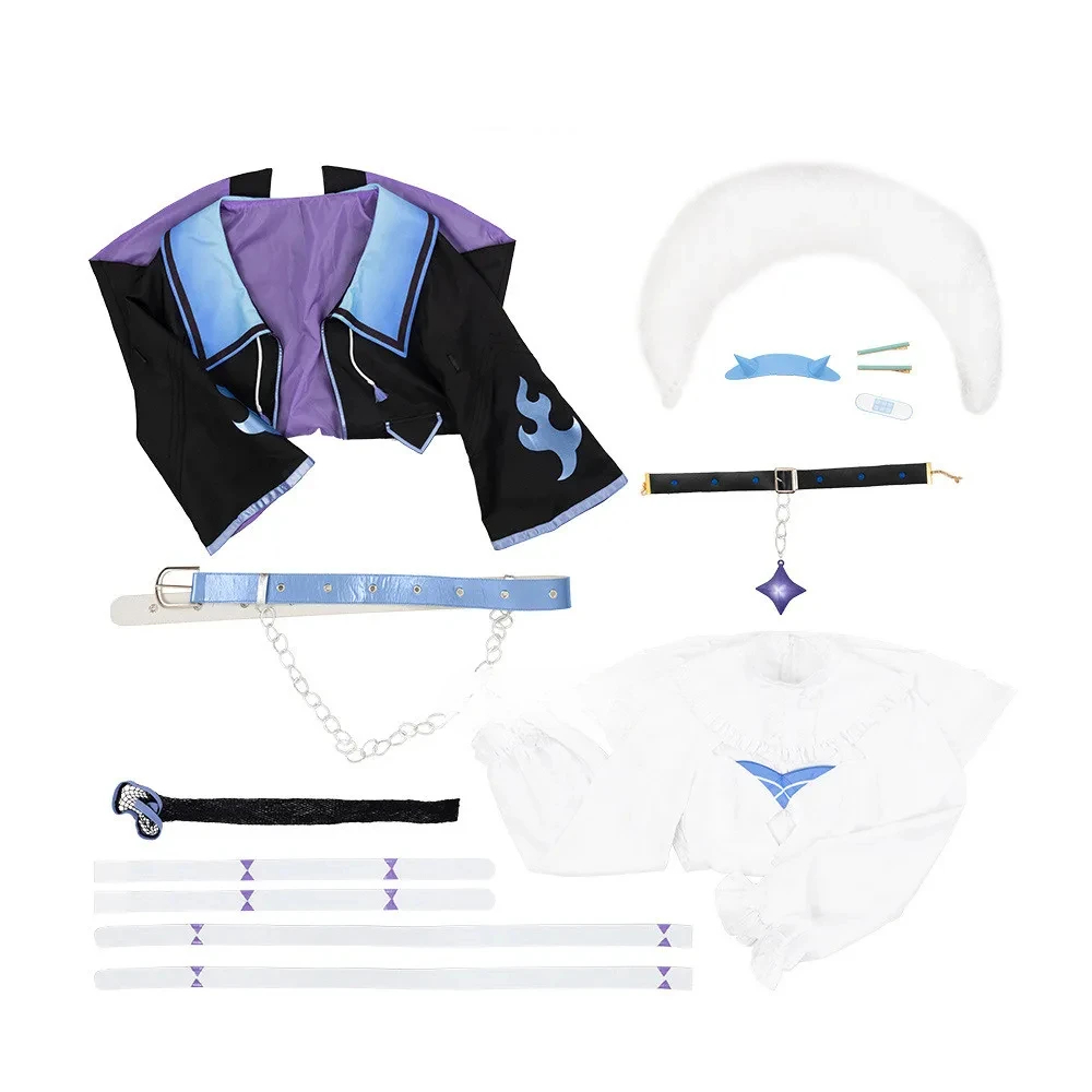 Virtual YouTuber VTuber Hololive Fuwawa Abyssgard Uniform Outfits Anime Cosplay Costumes