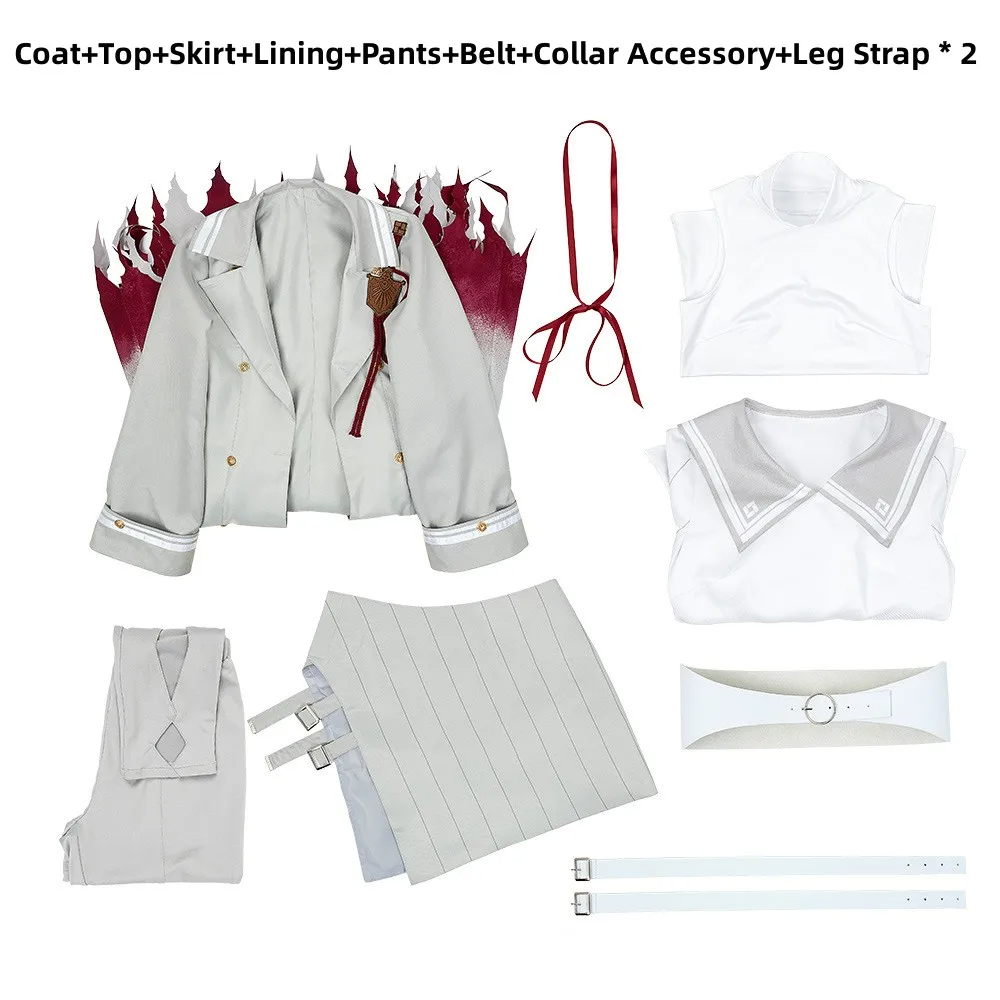 Anime Virtual YouTuber Genzuki Tojiro Carnival Disguise Windbreaker Cosplay Costume Wig Uniform Set 