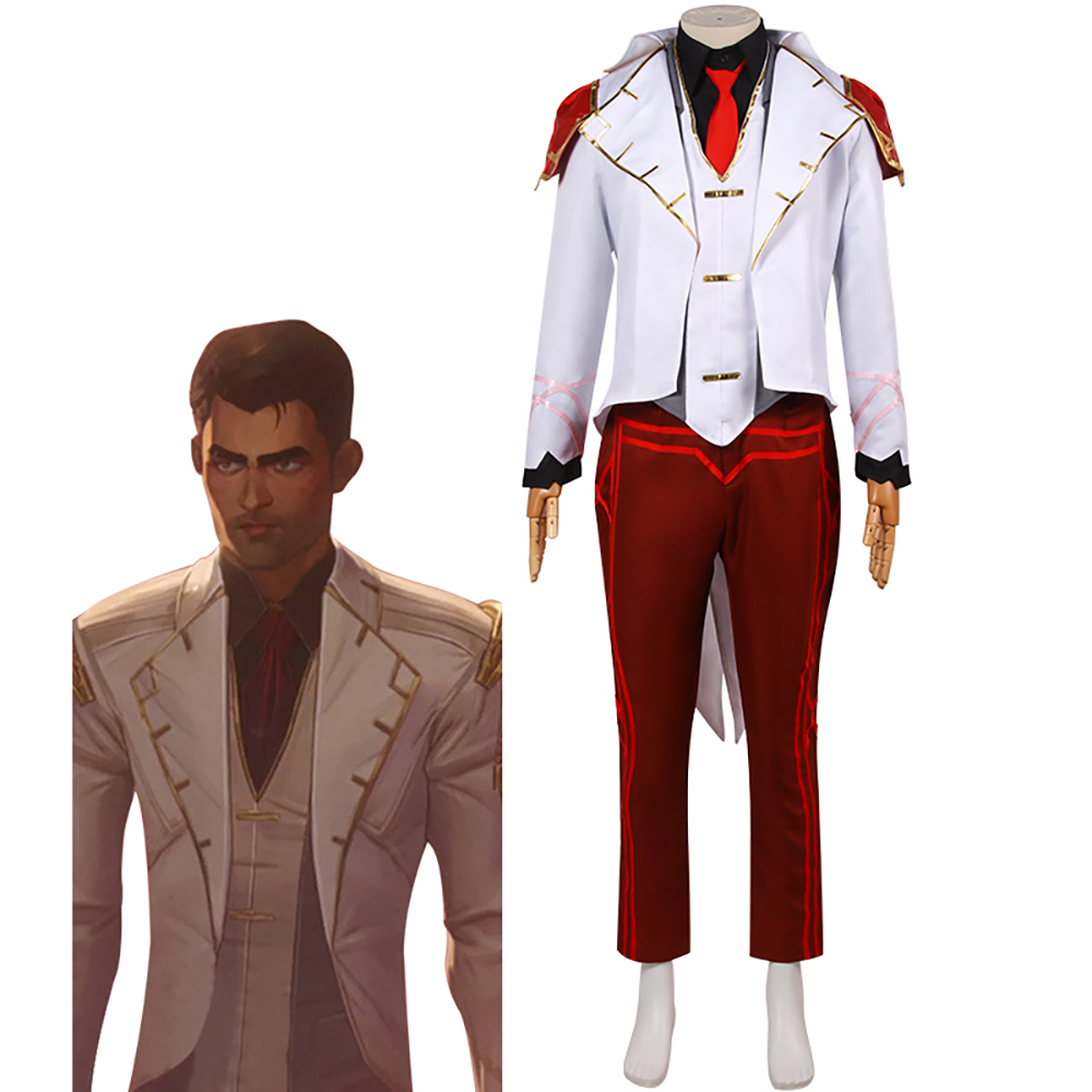 Game LOL Arcane Jayce Men's Suit Jacket Pants Complete Set Cosplay Costume Jayce DAX