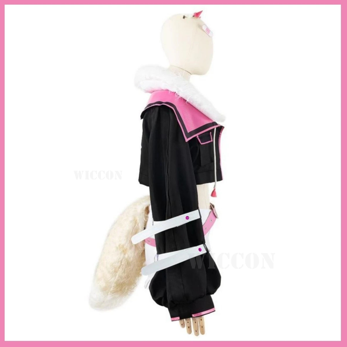 Anime Virtual YouTuber Mococo Abyssgard Cosplay Costume Wig Jacket Complete Woman Sexy Carnival Suit