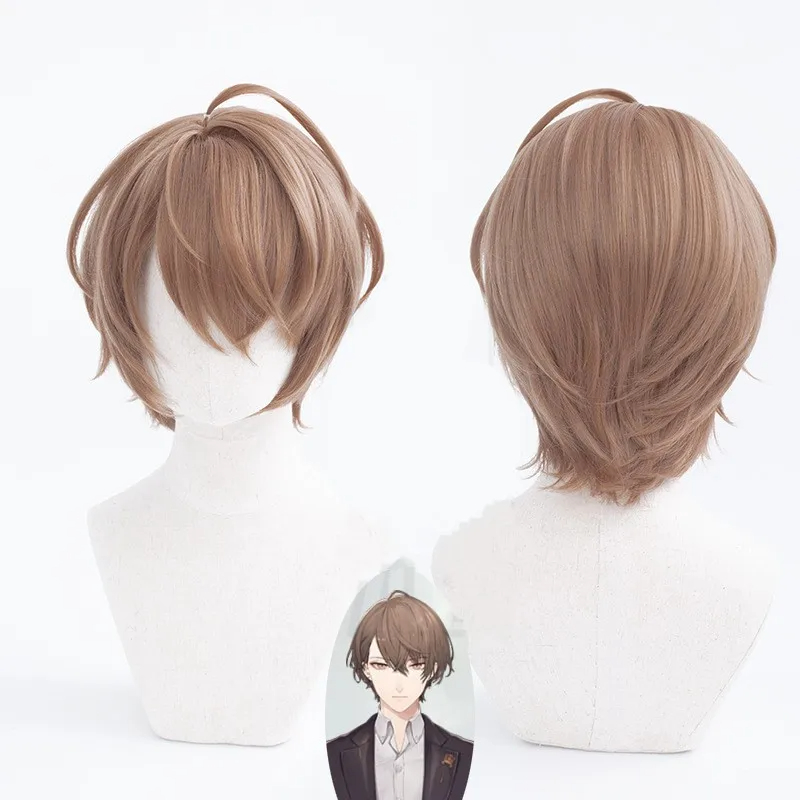 Anime Virtual YouTuber Hayato Kagami Cosplay Costume Wig Uniform Set Adult Male Woman 