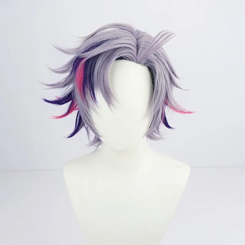 Anime Virtual Youtuber Fuwa Minato Cosplay Costume Wig Daily Uniform Hooded Coat Man Woman Party