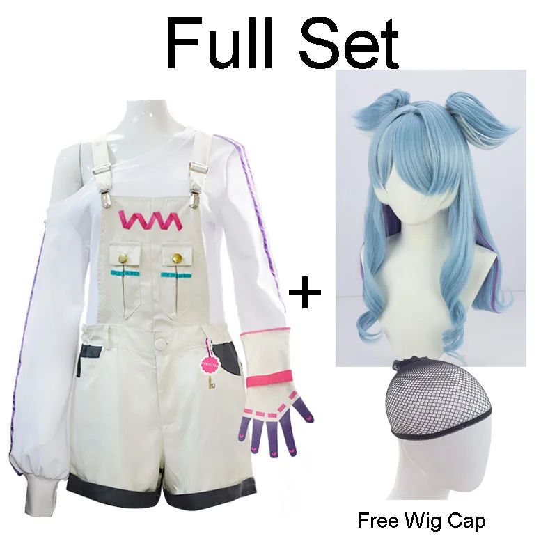 Virtual YouTuber Elira Pendora Cosplay Costume Anime Clothing Dragon Wig Heagear