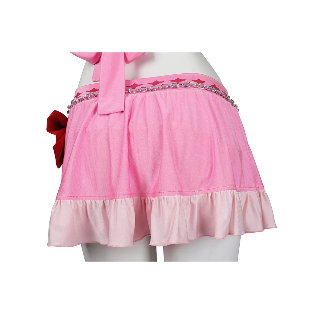 Aerith Gainsborough Cosplay Swimsuit Bikini Costume Final Fantasy Women Girls Disguise Clothing Halloween Carnival Suit