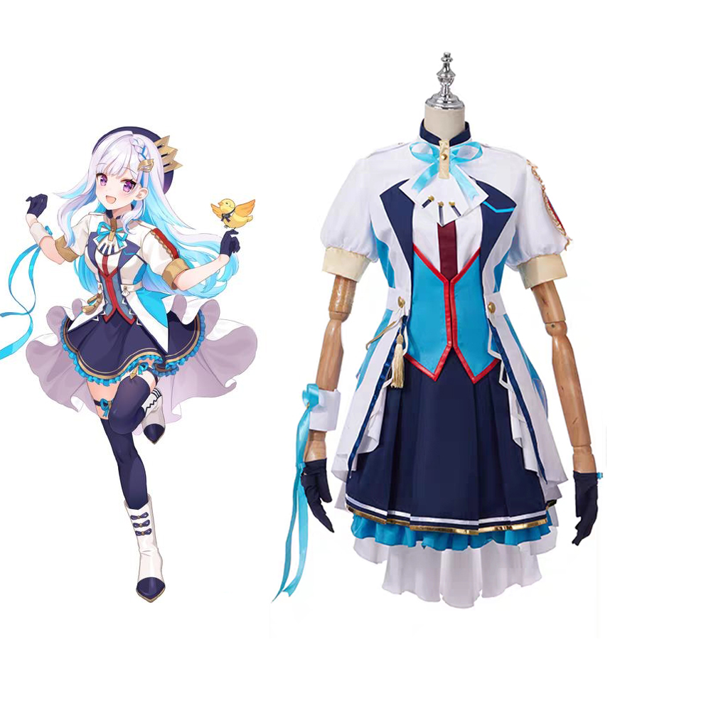 Anime Vtuber Lize Helesta Cosplay Costume for Women XS-XL Summer Skirt Accessories Socks Bow-Tie JK Uniform Outfits Halloween