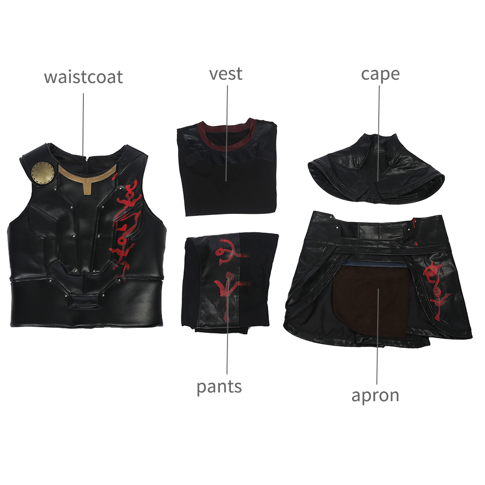 Marvel Movie Thor Ragnarok Thor Odinson Black Vest Battle Suit Halloween Cosplay Costume Full Set M20170160 
