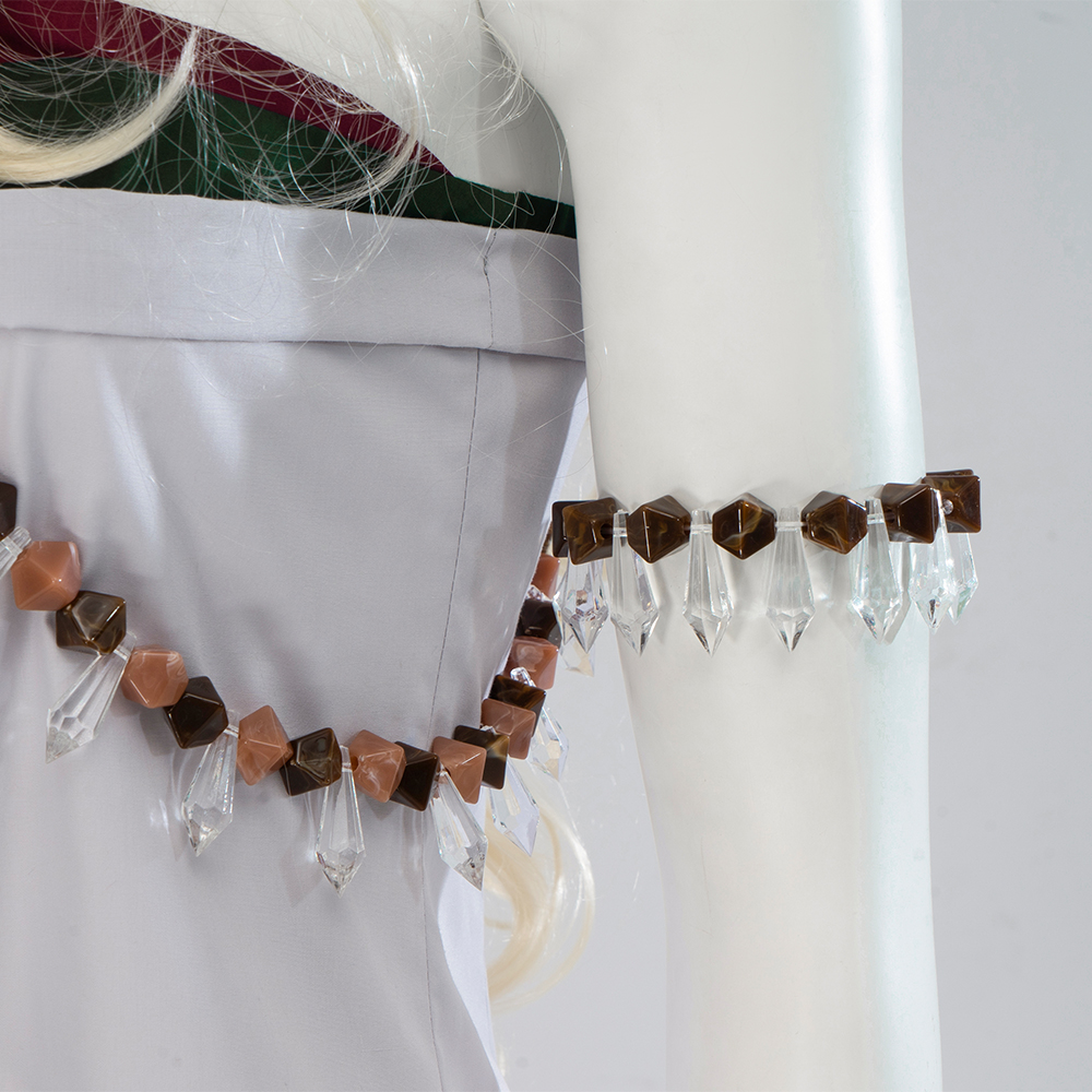 White Legend Of Zelda Tears Of The Kingdom Queen Sonia Halloween Cosplay Costume Set