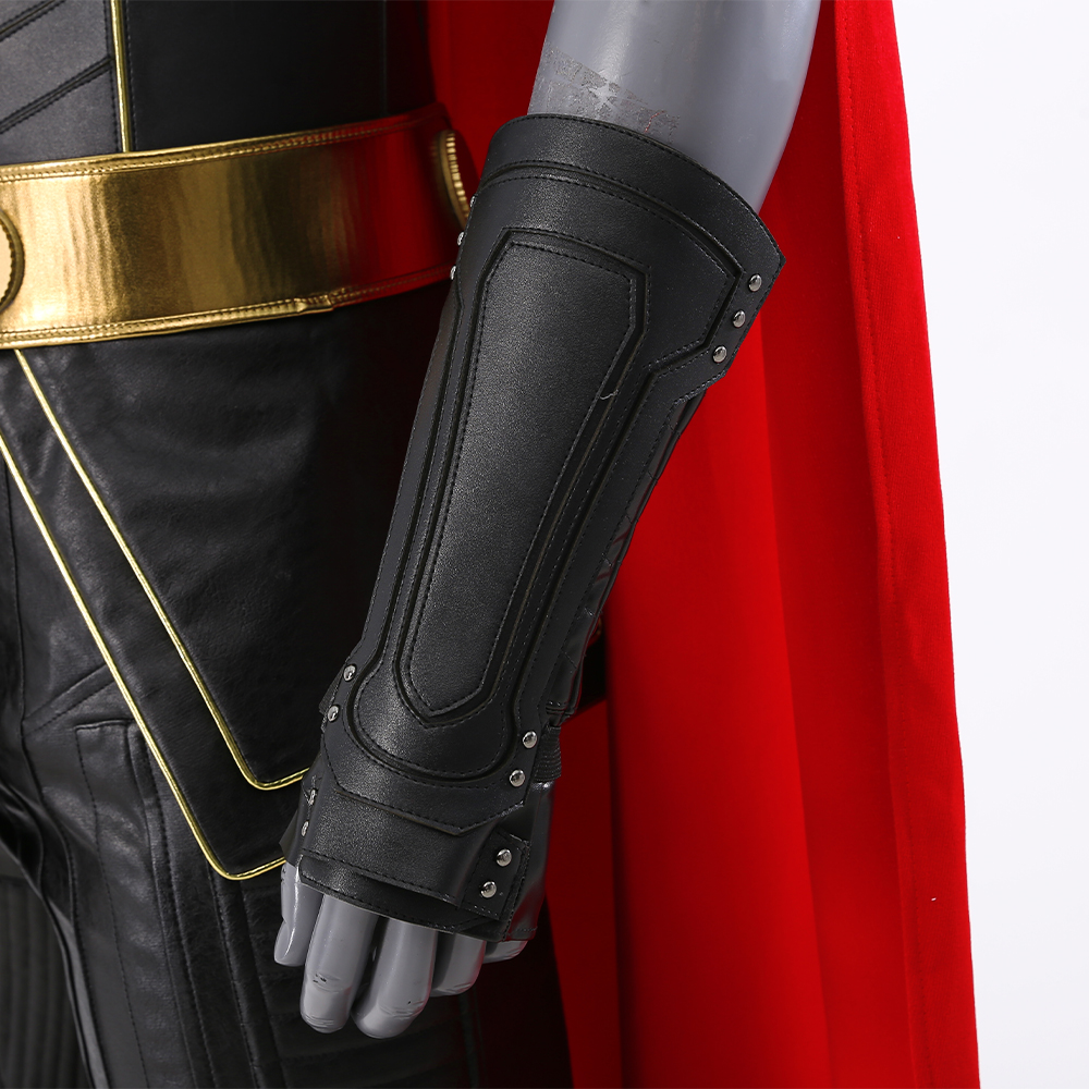 Marvel Movie Thor Love And Thunder Male Thor Odinson Black Battle Suit Halloween Cosplay Costume Full Set M20220487