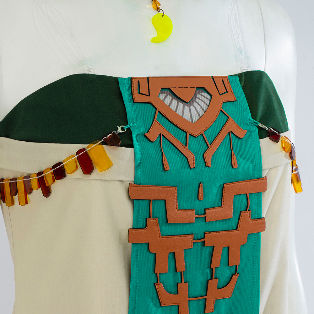 Tears of the Kingdom Cosplay Princess Elf Ears Costume Halloween Masquerade Dress Elegant Set with Accessories