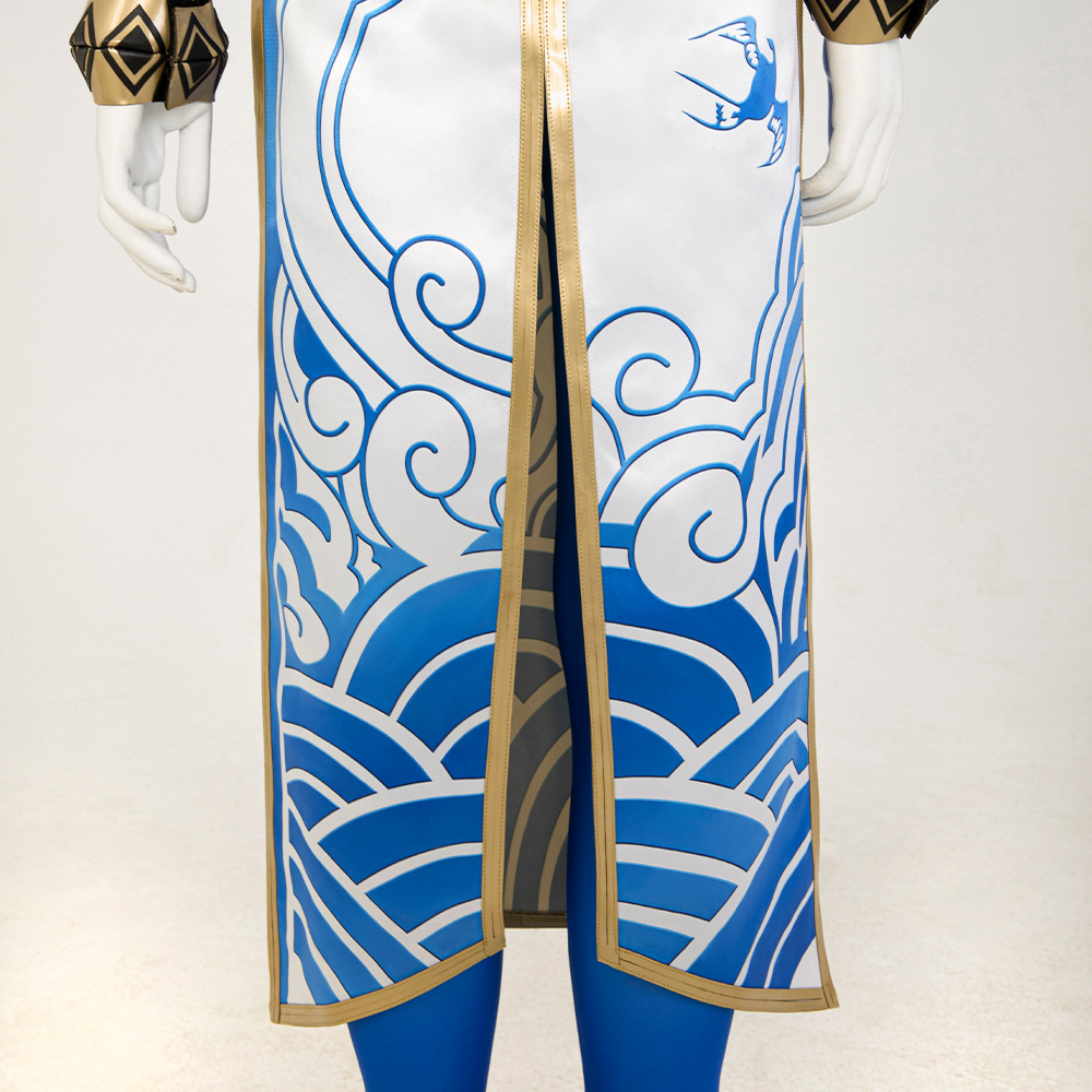 Game Street Fighter ChunLi cheongsam ,Pants ,Head rope, Stud earrings,Shoes,Cosplay Costume 