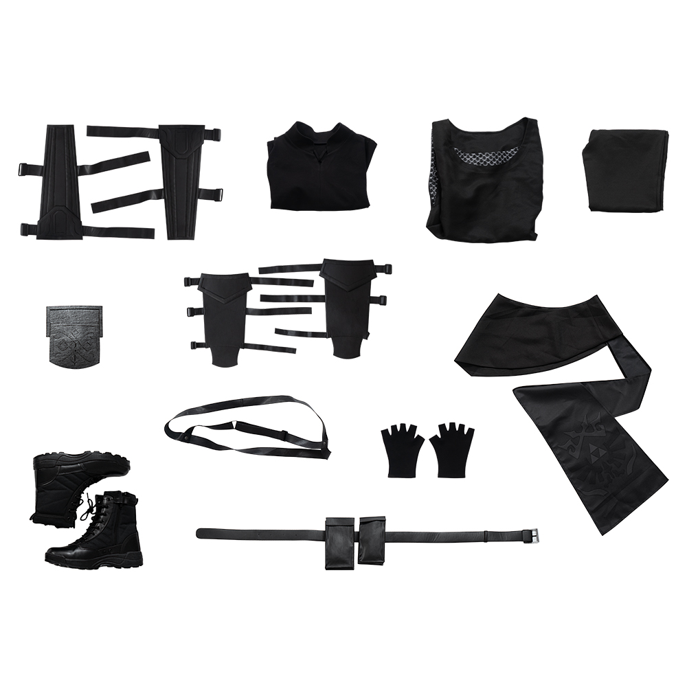 The Legend Of Zelda Jogo Cosplay Link Trajes Cosplay Preto Verison sem Sapatos