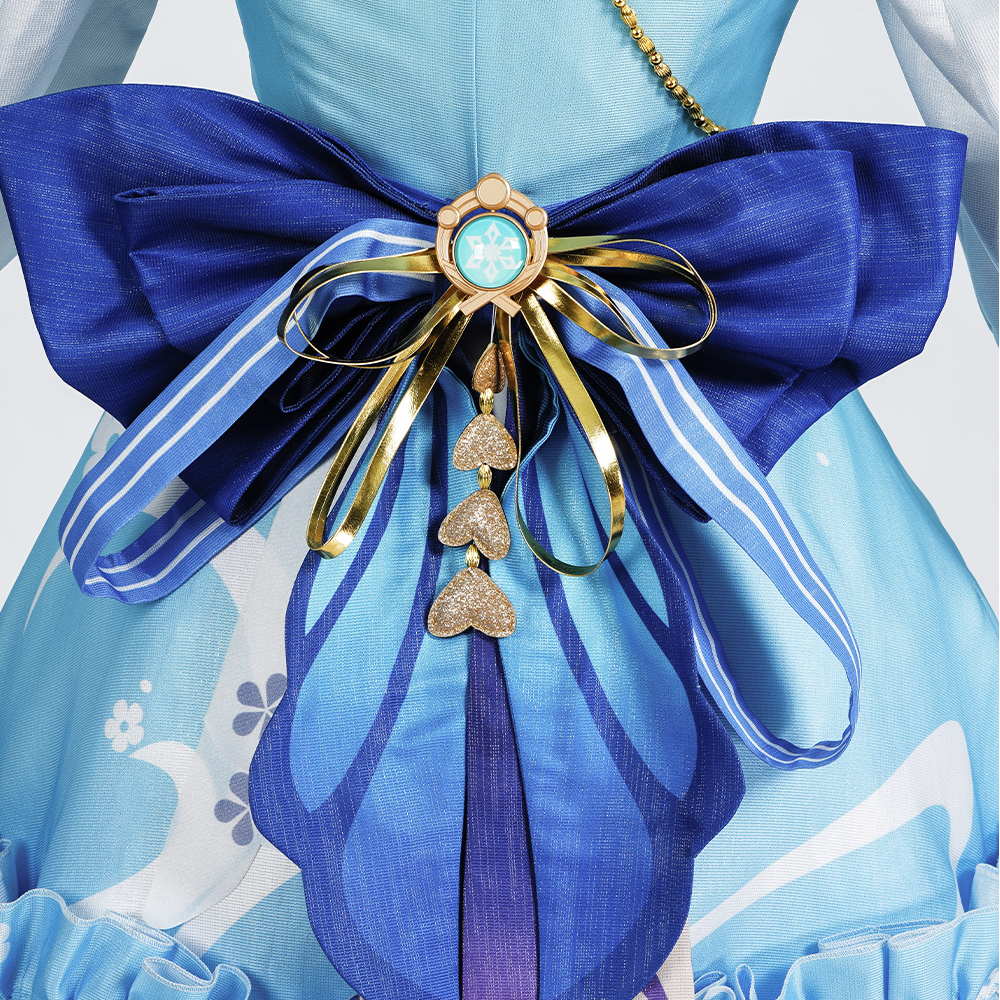 Hot Games Popular Genshin Impact   Kamisato Ayaka Cosplay Costume Halloween Dress