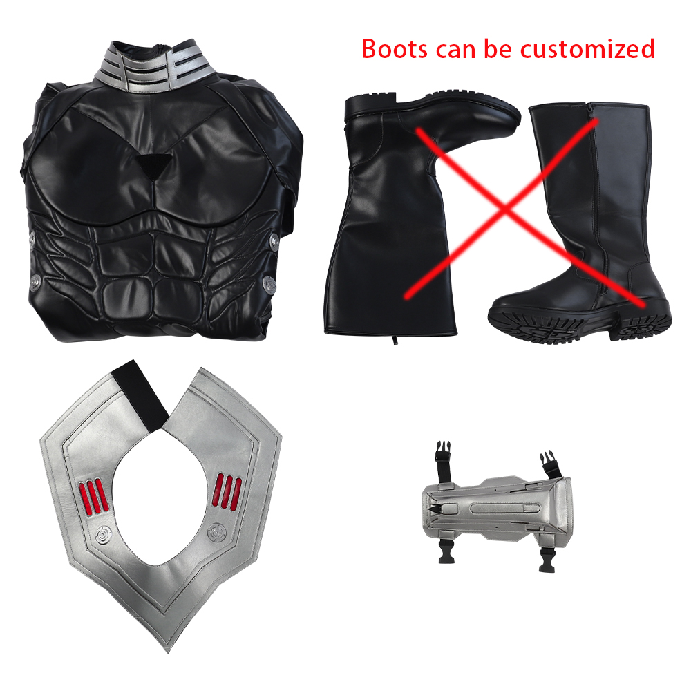 DC Movie Aquaman 2 Black Manta Combat Suit Jumpsuit Cosplay Costume Outfits Halloween Carnival Suit (Without Boots) M20230655