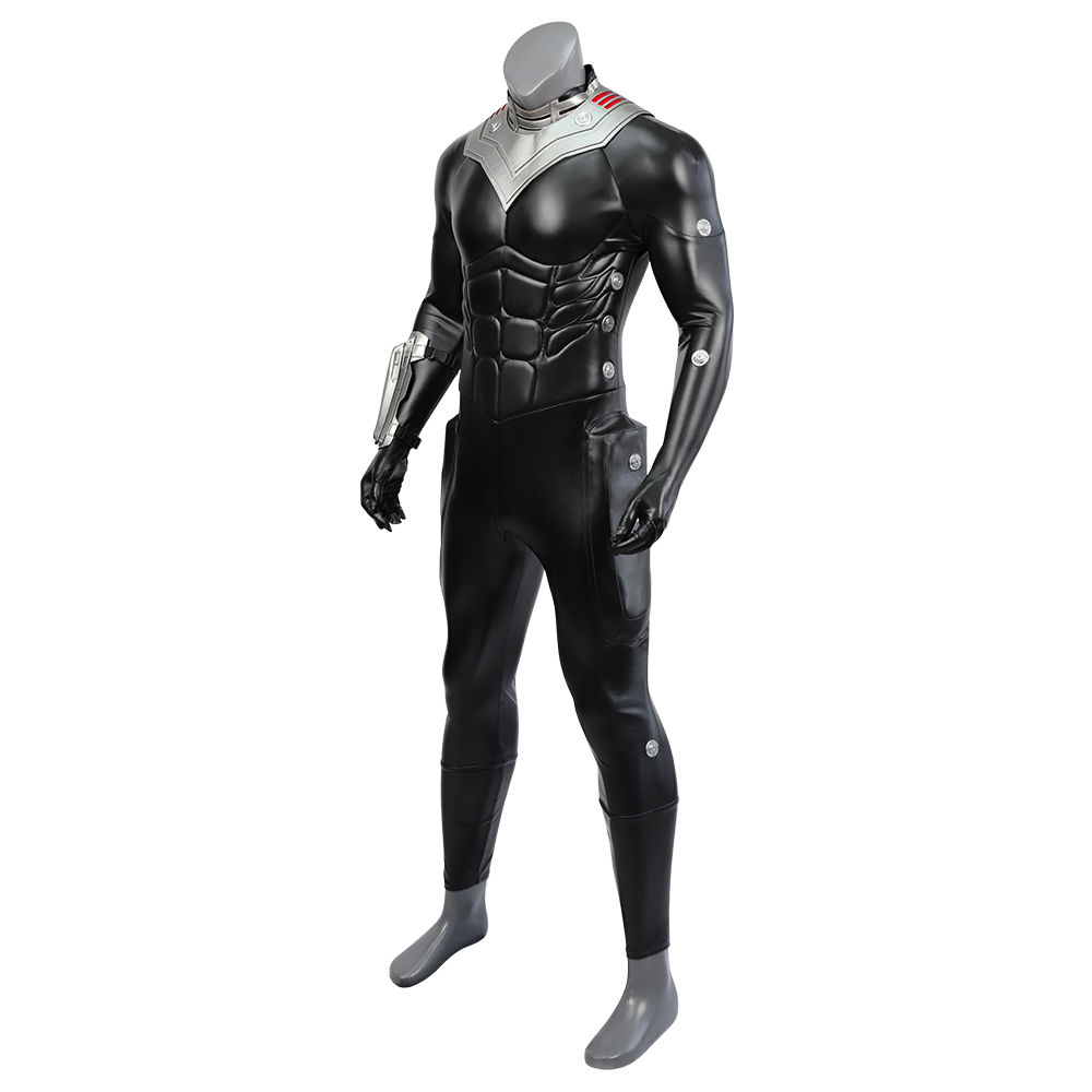 DC Movie Aquaman 2 Black Manta Combat Suit Jumpsuit Cosplay Costume Outfits Halloween Carnival Suit (Without Boots) M20230655