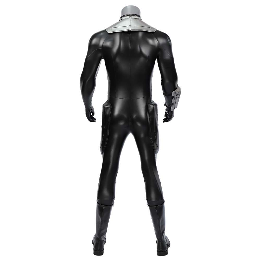 DC Movie Aquaman 2 Black Manta Combat Suit Jumpsuit Cosplay Costume Outfits Halloween Carnival Suit (Without Boots) M20230655